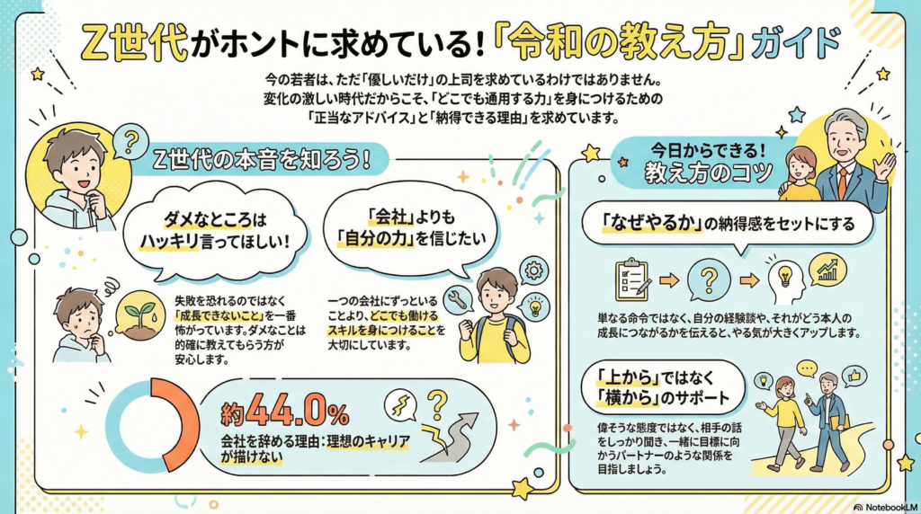 「優しすぎる上司」が若手を絶望させる？Z世代が本当に求めている意外な「令和の教え方」5選