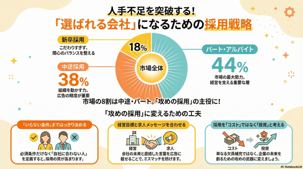 求人広告の常識を疑え:深刻な人手不足を突破する「戦略的採用」5つの視点