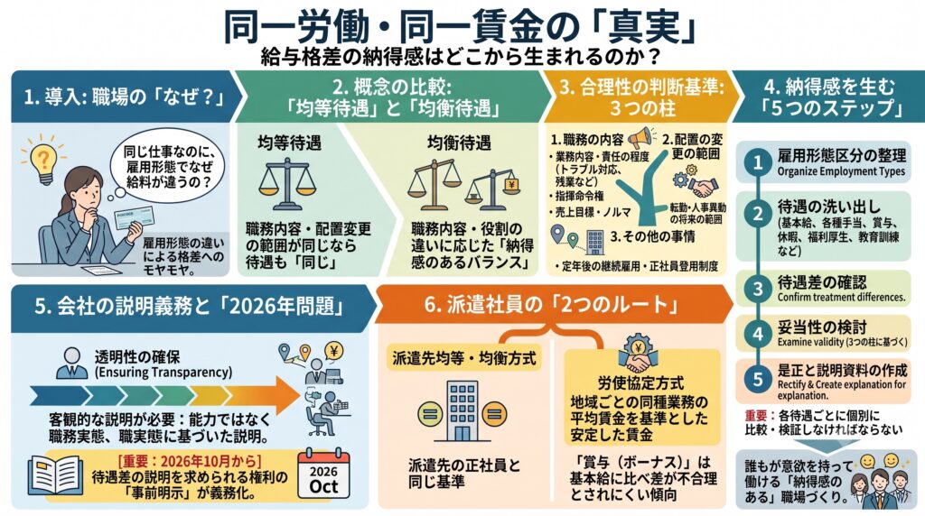 同一労働・同一賃金の「真実」:給与格差の納得感はどこから生まれるのか?