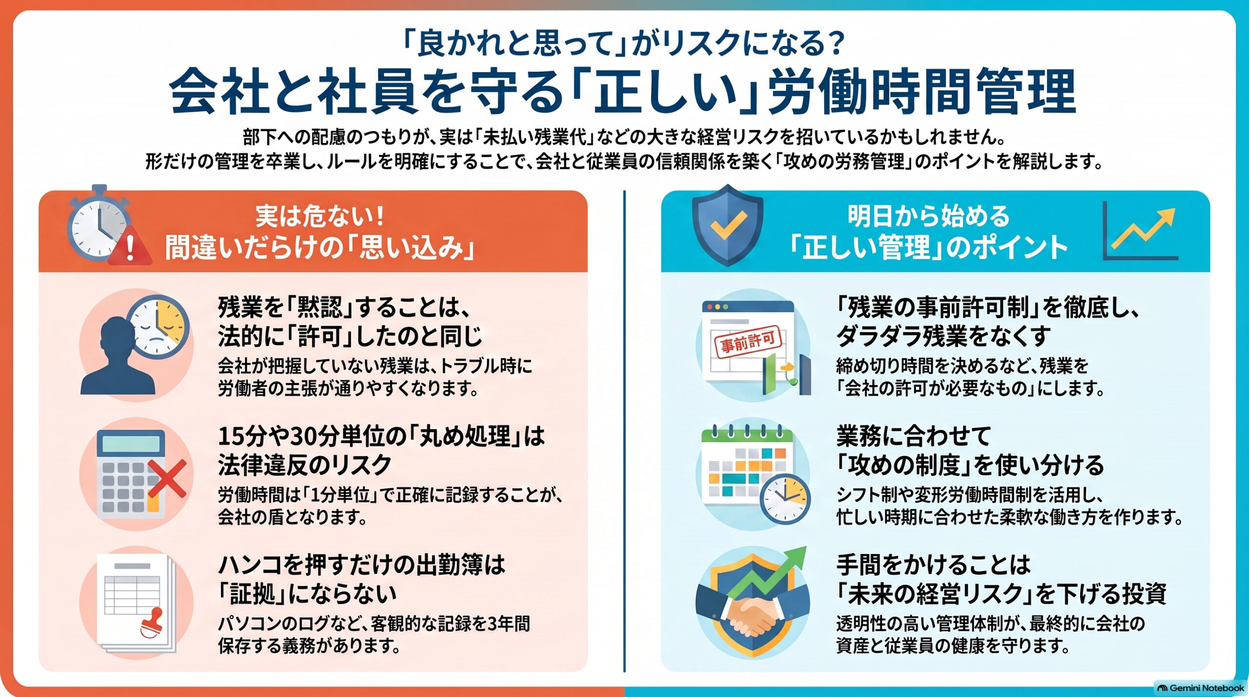「良かれと思って」が命取り？現代のリーダーが知るべき、労働時間管理の意外な落とし穴と正解
