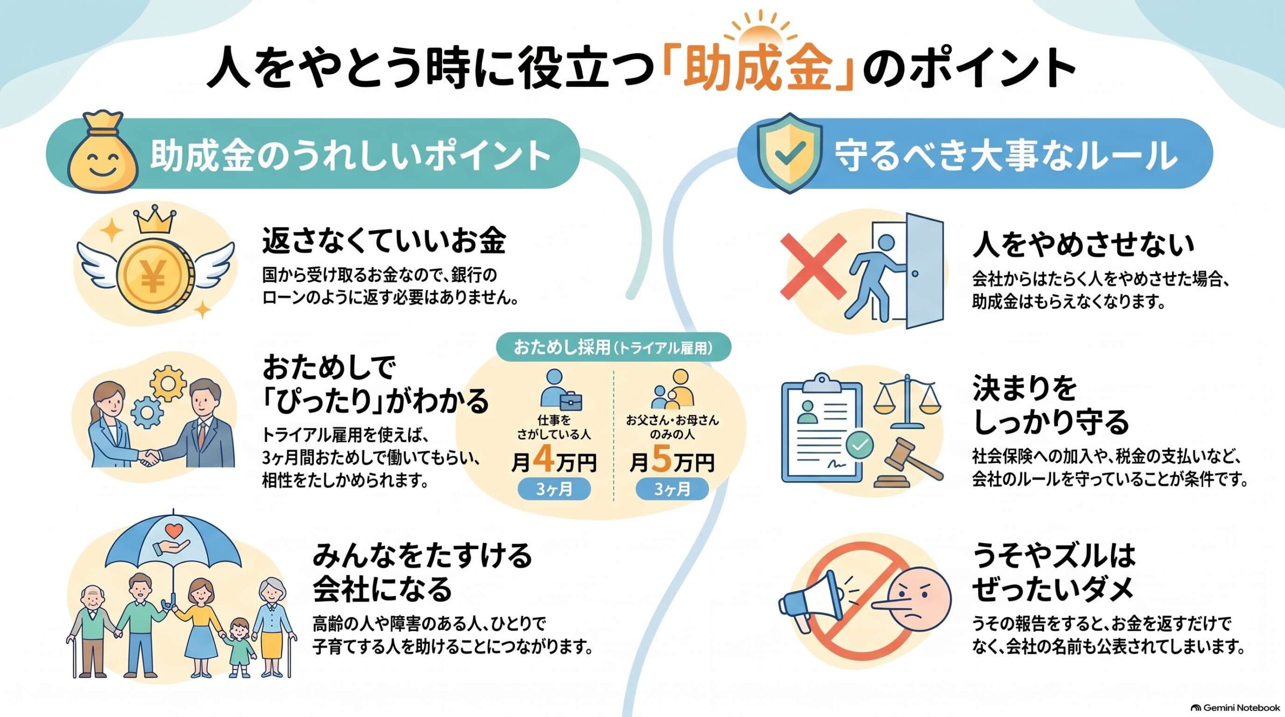雇用助成金のポイント解説
