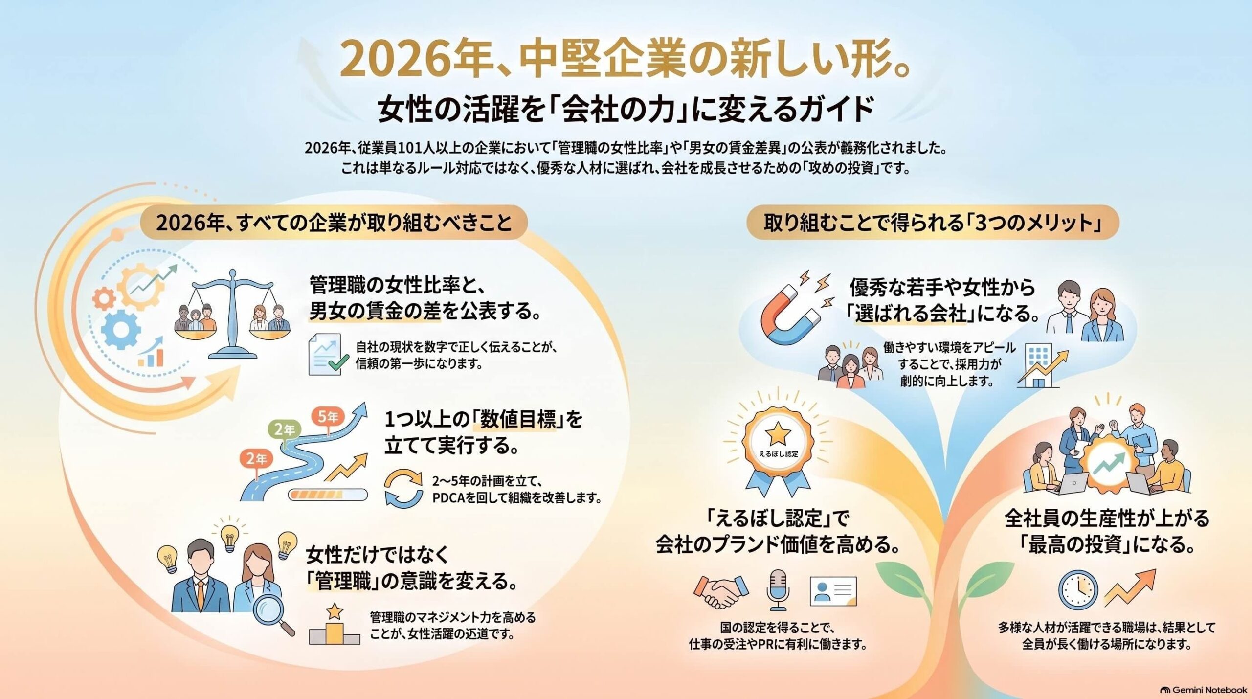 女性活躍推進の企業ガイド