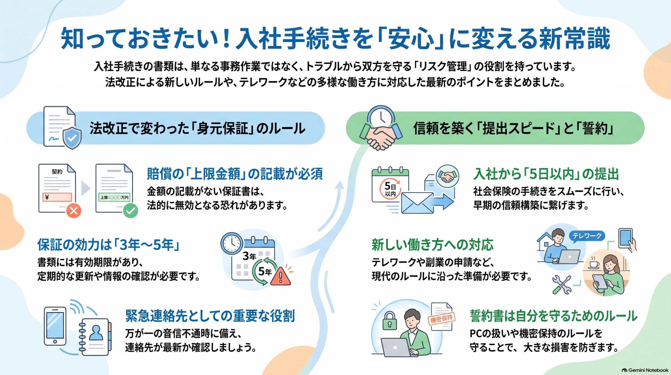 入社手続きの「安心」新常識